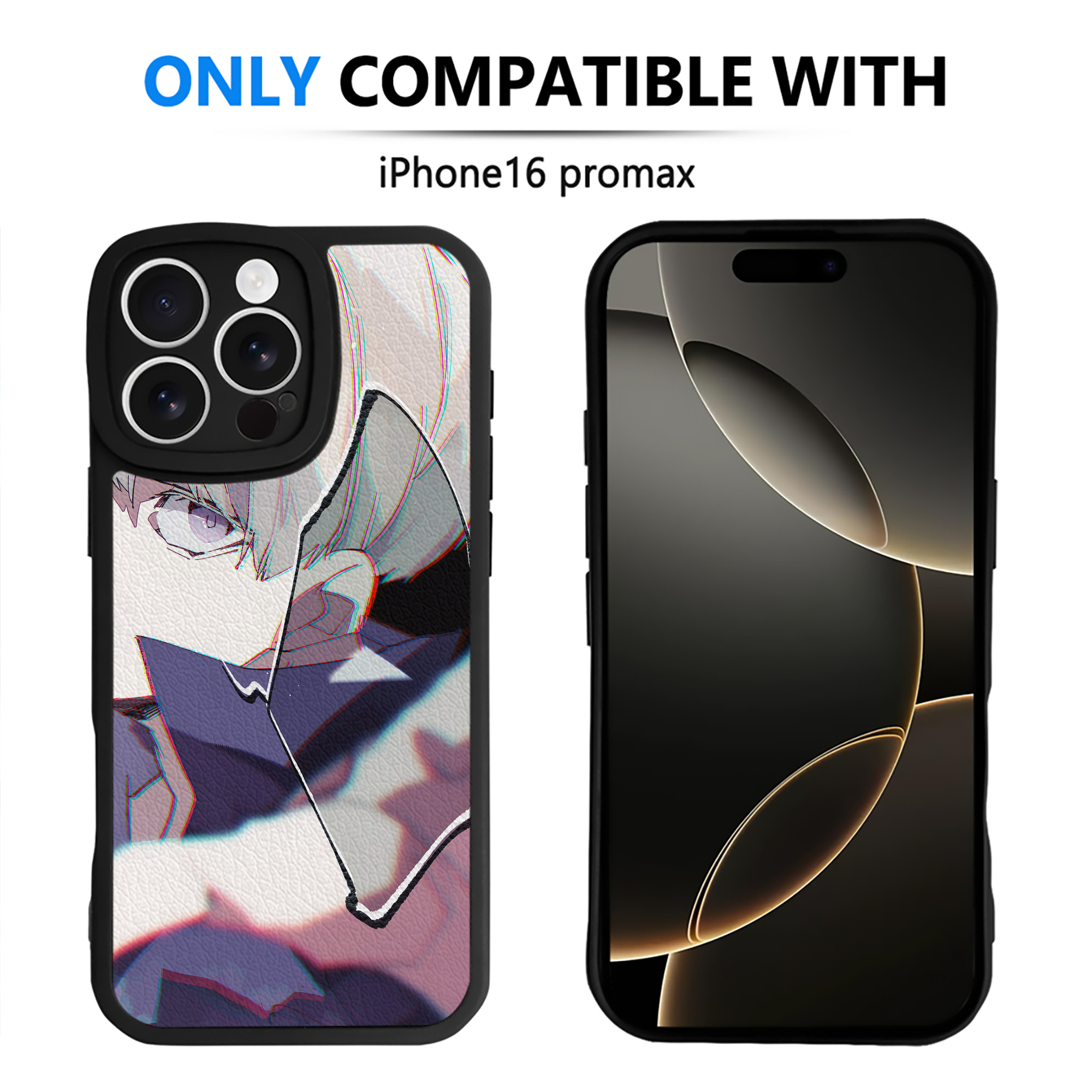 （画像用） 呪術廻戦 Jujutsu Kaisen 【iPhone 16シリーズ対応】シリコンスマホケース（レザー調） 材質：シリコン
